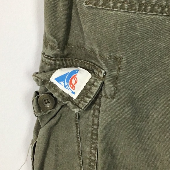 Army green broken in cargo shorts from Wonderwall - Picture 6 of 8